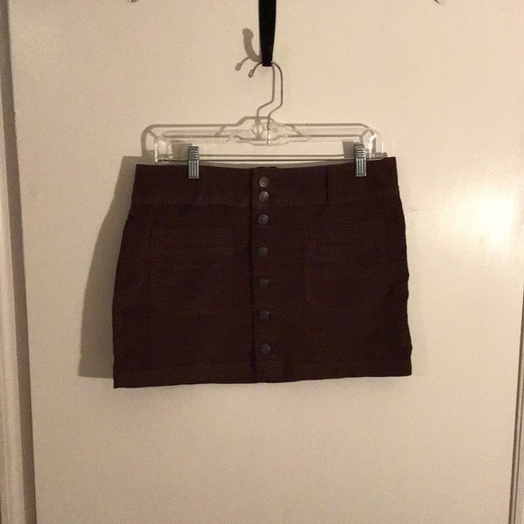 Free people brown corduroy miniskirt - Picture 4 of 4